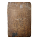 Altes Holz mit (oder ohne) geschliffenem Text Badematte (Vorderseite Vertikal)