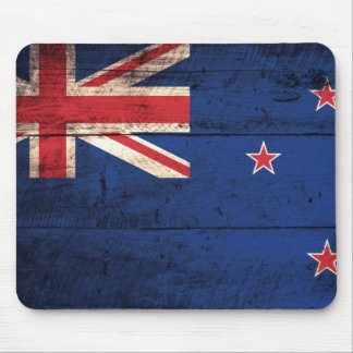 Altes Holz - Neuseeländische Flagge Mousepad