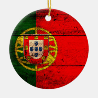 Altes Holz - Portugal - Flagge Keramik Ornament