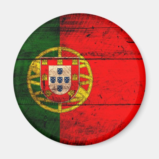 Altes Holz - Portugal - Flagge Magnet (Vorne)