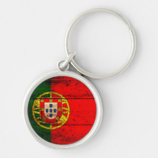 Altes Holz - Portugal - Flagge Schlüsselanhänger
