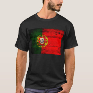 altes Holz - Portugal - Flagge; T-Shirt