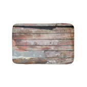 Altes Holz rustikale Bootsplatte aus Holz Badematte (Vorderseite)