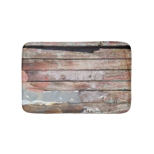 Altes Holz rustikale Bootsplatte aus Holz Badematte (Vorderseite)