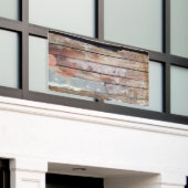 Altes Holz rustikale Bootsplatte aus Holz Banner (Äußeres Gebäude)