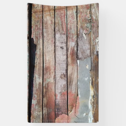 Altes Holz rustikale Bootsplatte aus Holz Banner (Vertikal)