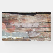 Altes Holz rustikale Bootsplatte aus Holz Banner (Horizontal)