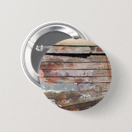Altes Holz rustikale Bootsplatte aus Holz Button (Vorne & Hinten)