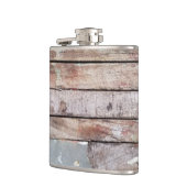 Altes Holz rustikale Bootsplatte aus Holz Flachmann (Links)