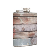 Altes Holz rustikale Bootsplatte aus Holz Flachmann (Rechts)