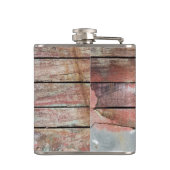 Altes Holz rustikale Bootsplatte aus Holz Flachmann (Rückseite)