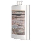 Altes Holz rustikale Bootsplatte aus Holz Flachmann (Links)