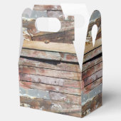 Altes Holz rustikale Bootsplatte aus Holz Geschenkschachtel (Geöffnet)