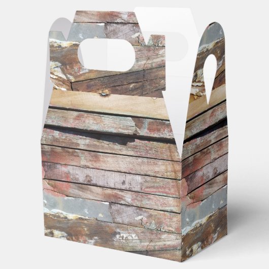 Altes Holz rustikale Bootsplatte aus Holz Geschenkschachtel (Geöffnet)
