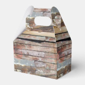 Altes Holz rustikale Bootsplatte aus Holz Geschenkschachtel (Vorderseite)