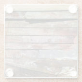 Altes Holz rustikale Bootsplatte aus Holz Glasuntersetzer (Rückseite)