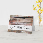 Altes Holz rustikale Bootsplatte aus Holz Karte (Gelbe Blume)