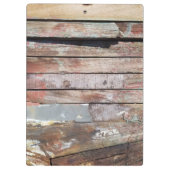 Altes Holz rustikale Bootsplatte aus Holz Klemmbrett (Rückseite)