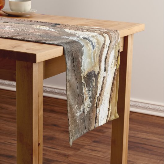 Altes Holz rustikale Bootsplatte aus Holz Kurzer Tischläufer (Beispiel)