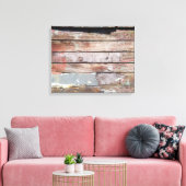 Altes Holz rustikale Bootsplatte aus Holz Leinwanddruck (Insitu (Wohnzimmer))