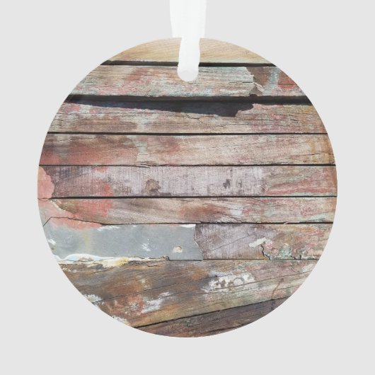 Altes Holz rustikale Bootsplatte aus Holz Ornament (Rückseite)