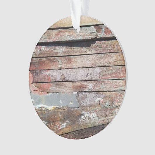 Altes Holz rustikale Bootsplatte aus Holz Ornament (Vorderseite)