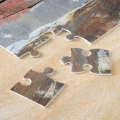Altes Holz rustikale Bootsplatte aus Holz Puzzle (Seite)