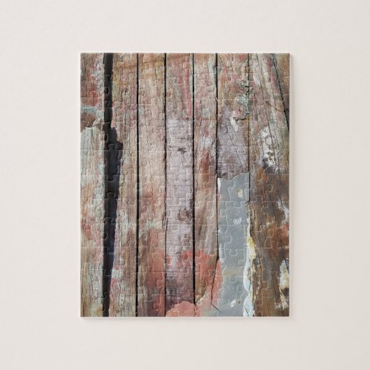 Altes Holz rustikale Bootsplatte aus Holz Puzzle (Vertikal)