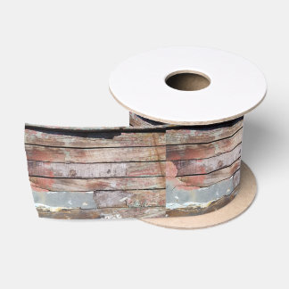 Altes Holz rustikale Bootsplatte aus Holz Satinband
