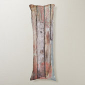 Altes Holz rustikale Bootsplatte aus Holz Seitenschläferkissen (Vorderseite Vertikal)