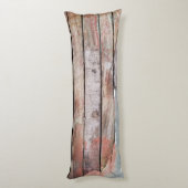 Altes Holz rustikale Bootsplatte aus Holz Seitenschläferkissen (Rückseite (Vertikal))