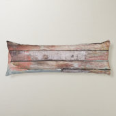 Altes Holz rustikale Bootsplatte aus Holz Seitenschläferkissen (Vorderseite)