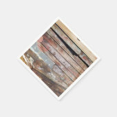 Altes Holz rustikale Bootsplatte aus Holz Serviette (Ecke)