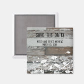 Altes Holz speichern Sie das Datumsfenster Magnet (Vorderseite/Rückseite)