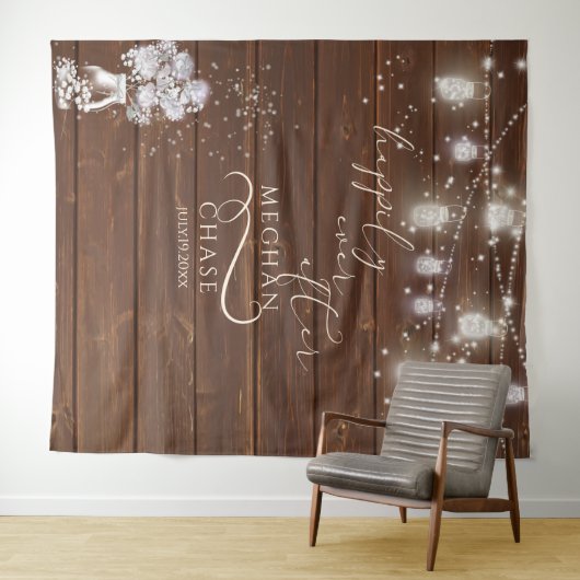 Altes Holz-Streichellicht - Hintergrund für das Ho Wandteppich (Beispiel (Horizontal))