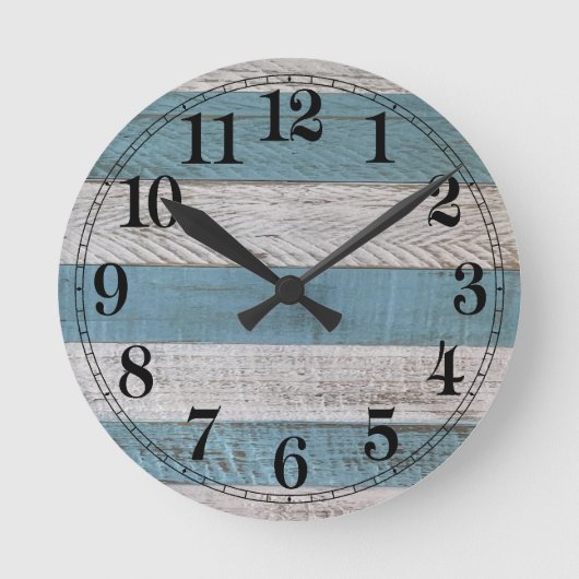 Altes Holz-Uhrendesign Runde Wanduhr (Vorderseite)