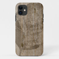 Altes Holz und Blatt