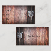 Altes Holz, Visitenkarteschablone Visitenkarte (Vorne/Hinten)