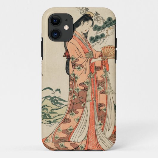 Altes Holz Zeichnend japanische Frau Case-Mate iPhone Hülle (Rückseite)