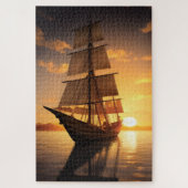 Altes Holzboot Jigsaw Puzzle (Vertikal)