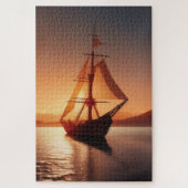 Altes Holzboot Jigsaw Puzzle (Vertikal)