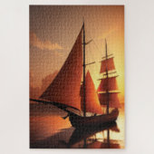 Altes Holzboot Jigsaw Puzzle (Vertikal)