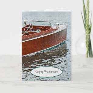 Altes Holzboot zur Rente Karte