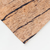Altes Holzbrett, Muster aus kopierendem Holz  Fleecedecke (Ecke)