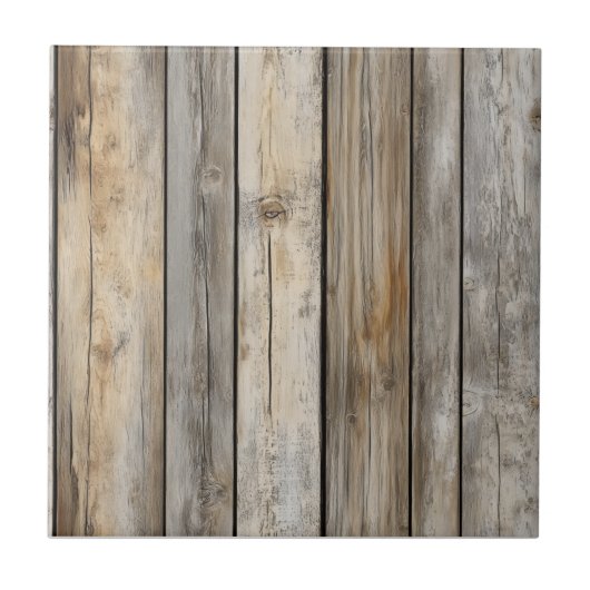 Altes Holzbrettmuster Fliese (Vorderseite)