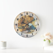 Altes hölzernes Geschäft Große Wanduhr (Zuhause)
