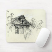 Altes hölzernes Haus in Russland Mousepad (Mit Mouse)