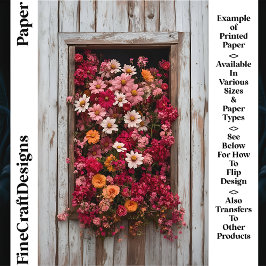 Altes Holzfenster mit Blume CL5-Bücherpapier