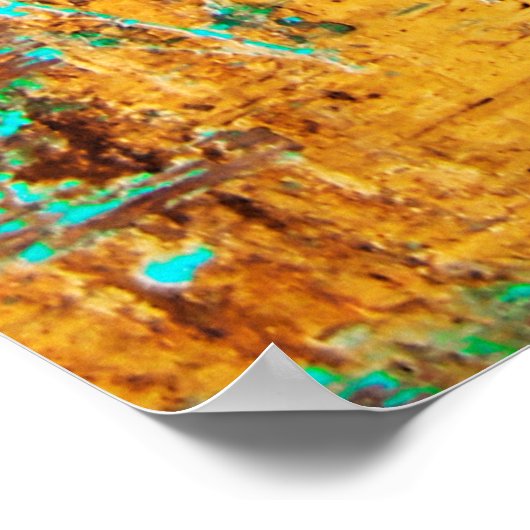 altes Holzgrundel Poster (Ecke)