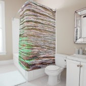 Altes Holzhaus-Dekor, Hintergrund, Brett, Braun, N Duschvorhang (Beispiel)